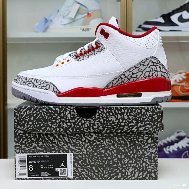 Jordan Cardinal Retro Red(CT8532-126） 3 Air  0918